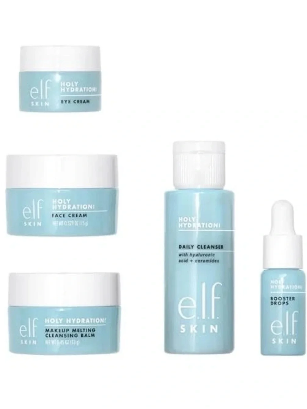 E.l.f. SKIN Holy Hydration! Hydrated Ever After Skincare Mini Kit, Cleanser, Mak